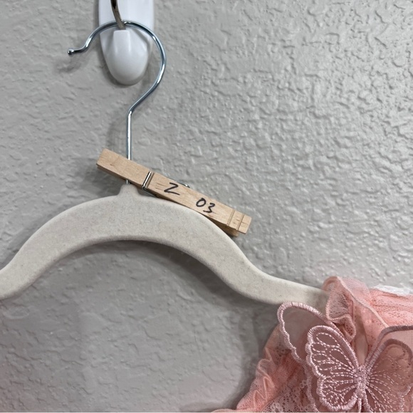 For love and lemons light peach lace mini dress in size small - Picture 12 of 16